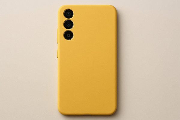 Solid Yellow Soft Touch Phone Case for Samsung Galaxy A55