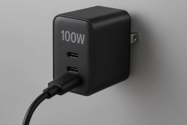 100W Type C Wall Charger 2 Port Fast Charging for Phone Laptop