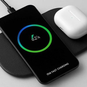 Type C Wireless Charger Pad 15W Fast Charging for Phone Earbuds